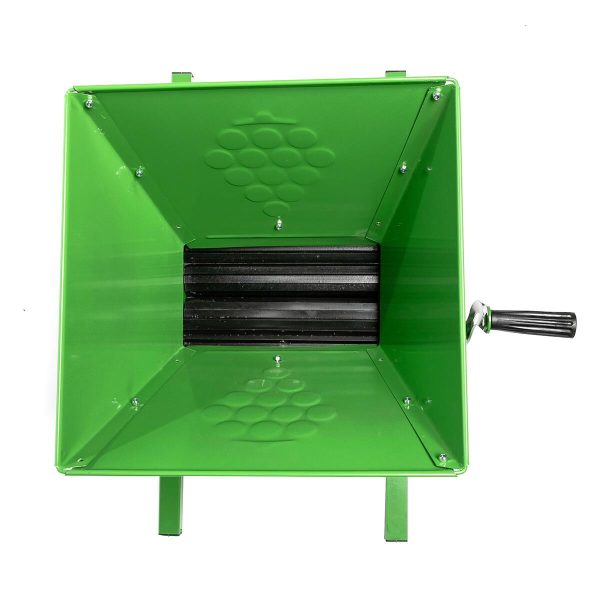 Zdrobitor manual pentru struguri, fructe, Micul Fermier, verde, 30 L, 350 kg/h