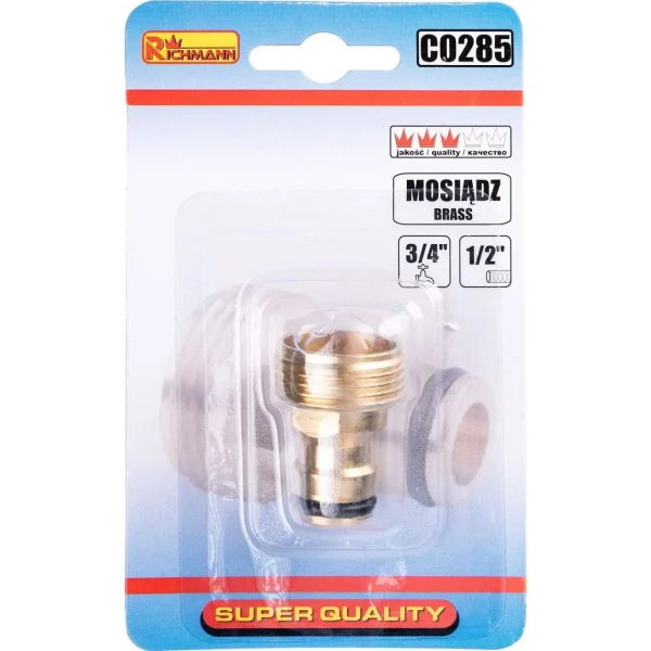 Adaptor robinet, filet exterior, alama, 3/4", Richmann 