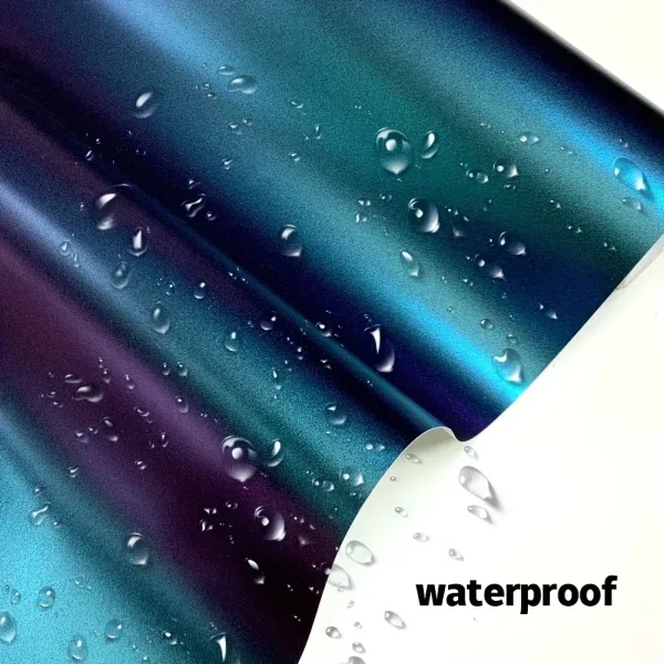 Folie auto Cameleon Albastru/Violet pentru colantare integrala, Termoplastica, cu tehnologie "BUBBLE FREE", finisaj Lucios, dimensiune 3,0m x 1,52m