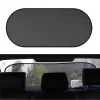 Parasolar Luneta Auto, 100 x 50 cm, culoare Neagra, prindere cu ventuze