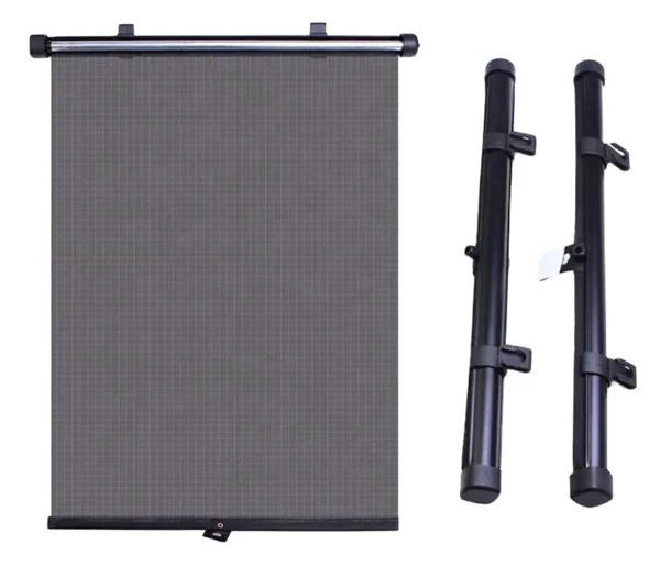 Set 2 buc. jaluzele auto retractabile, latime 40cm, culoare Neagra