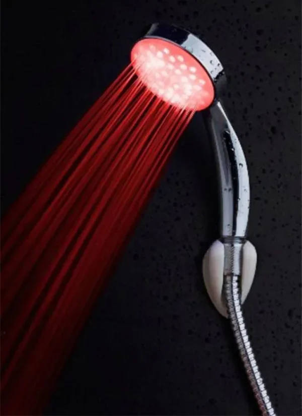 Para de dus cu LED-uri in 3 culori in functie de temperatura apei, AVX-AG176