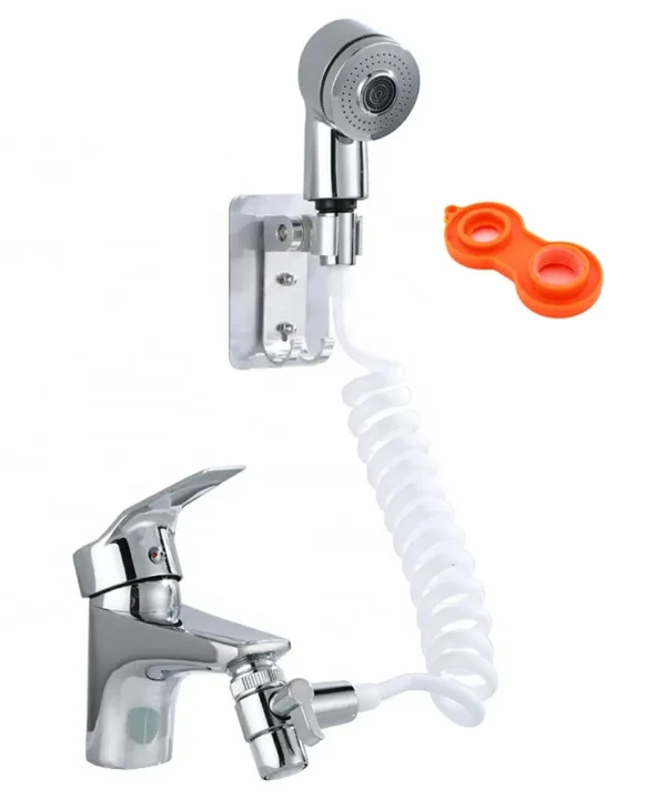 Para de dus suplimentara cu furtun extensibil pentru chiuveta sau cada, AVX-AG176B