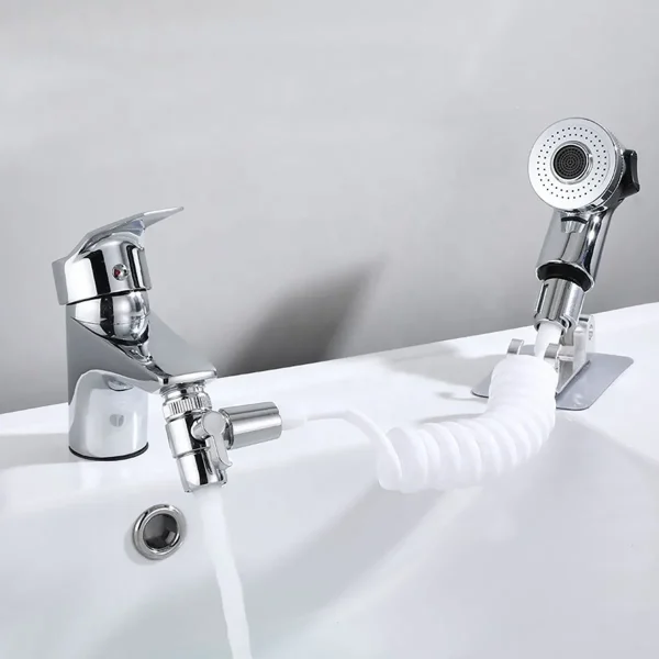 Para de dus suplimentara cu furtun extensibil pentru chiuveta sau cada, AVX-AG176B