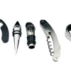 Set Cadou "Accesorii Vin in forma de Sticla, 6in1" culoare Neagra