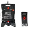 Dus solar suspendat pentru camping sau plaja, capacitate 20l, culoare Neagra