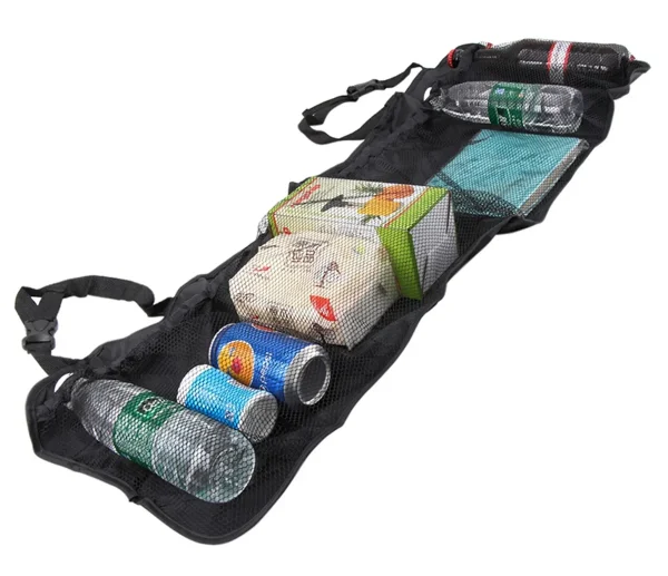 Organizator portbagaj auto cu 6 buzunare, 33 x 104 cm, culoare neagra