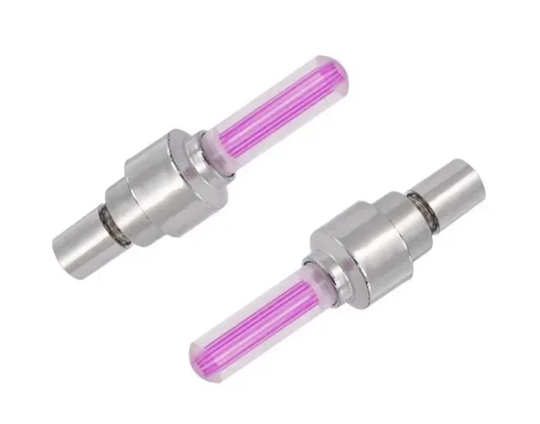 Set 2 Capace Valva cu LED Roz, cu senzor de lumina si miscare