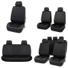 Set 11 huse scaun auto UNIVERSALE din piele ecologica NEGRU AG338E