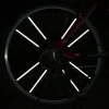 Set 12 ornamente din material reflectorizant pentru spite bicicleta, culoare gri - argintiu