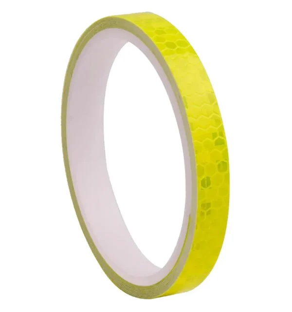 2 x Sticker Reflectorizant "OUTLINE DECO", culoare GALBEN, dimensiune 1cm x 8m