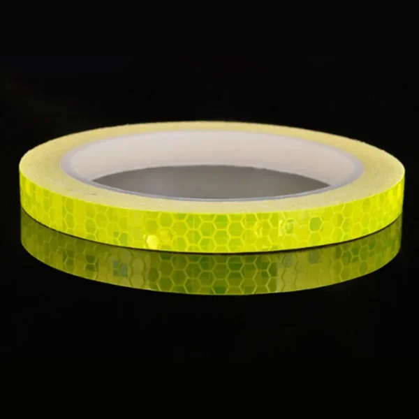 2 x Sticker Reflectorizant "OUTLINE DECO", culoare GALBEN, dimensiune 1cm x 8m