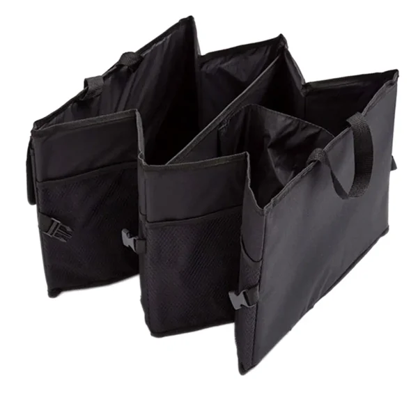 Organizator portbagaj auto cu 9 buzunare, 55 x 38 x 26cm, culoare neagra