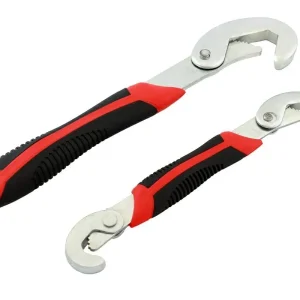 Set 2 chei universale multifunctionale de tip "carlig", din metal rezistent, 9-32mm, AVX-AG476A