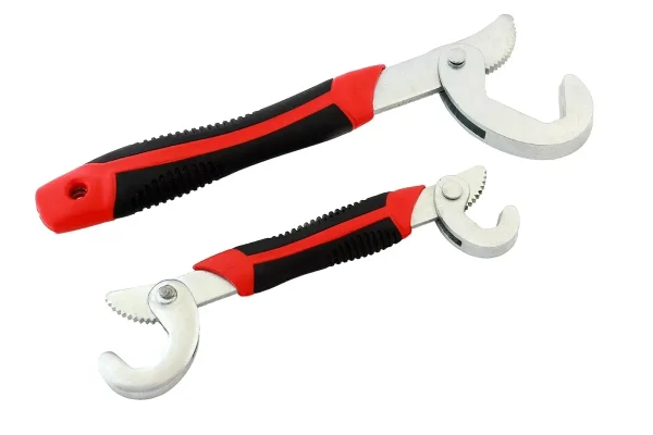 Set 2 chei universale multifunctionale de tip "carlig", din metal rezistent, 9-32mm, AVX-AG476A