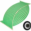 Set 16 ornamente Reflectorizante pentru jante auto, moto, culoare Verde