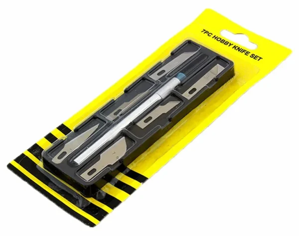 Set 6 buc. cutter + diverse lame de schimb pentru folie autocolant, AVX-AG607A