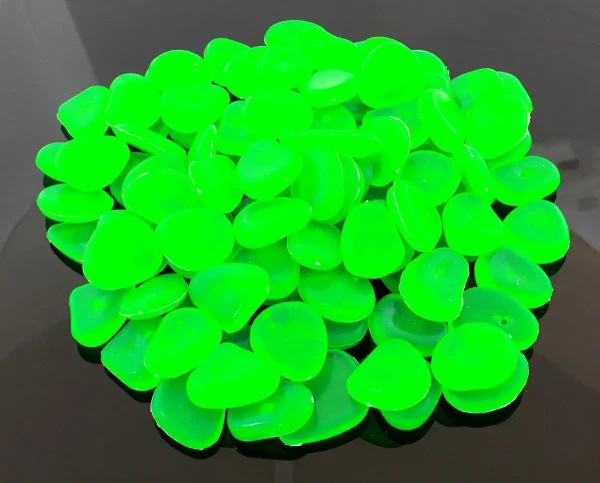 Set 100 pietre decorative fluorescente, culoare Verde, AVX-AG653B