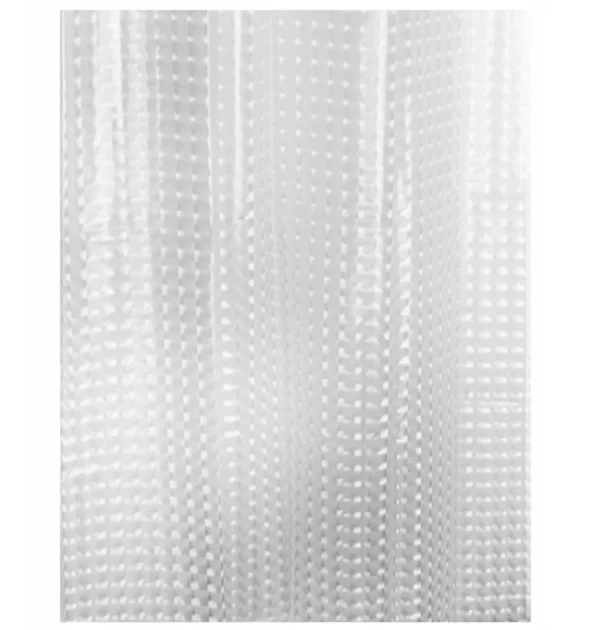 Perdea de dus semitransparenta din PEVA, dimensiune 180 x 180 cm