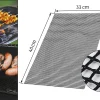 Covoras antiaderent din teflon pentru gatitul pe gratar, reutilizabil, lavabil, 40 x 33 cm