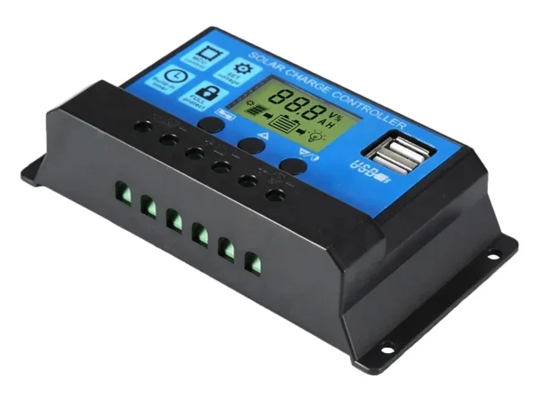 Controler/Regulator de incarcare panou solar, 12 - 24V, 30A, mini dual USB