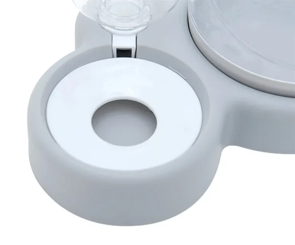 Vas Dublu Inclinat pentru hranire pisici cu Dispenser Apa, AVX-AG684E