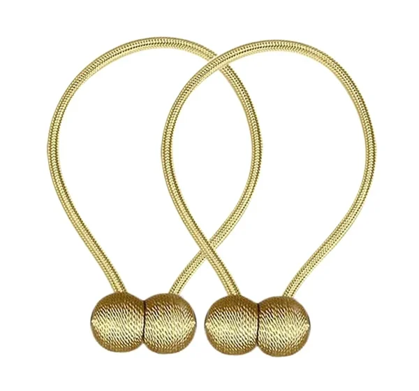Bratara magnetica de prindere perdele/draperii, model GOLDEN BALLS