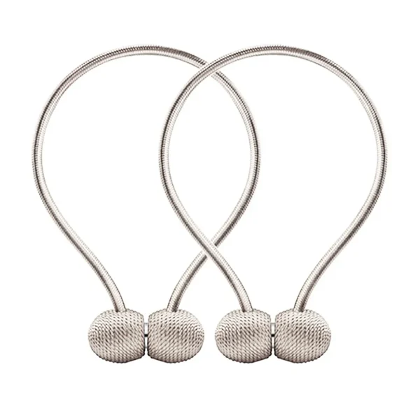 Bratara magnetica de prindere perdele/draperii, model BEIGE BALLS