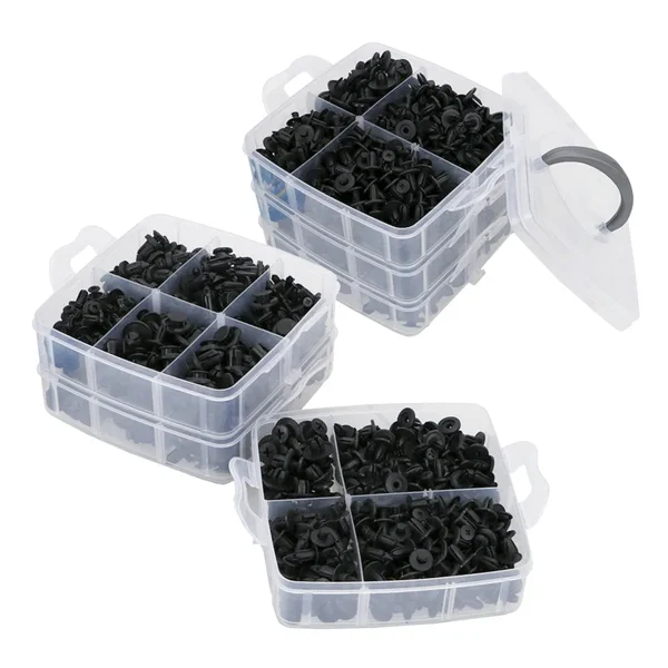 Set 625 clipsuri auto universale pentru montaj cu extractor inclus