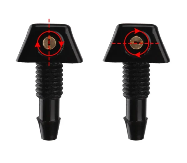 Set 2 diuze spalare parbriz Universale, culoare Neagra