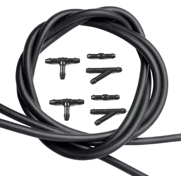Set Universal cu 2 diuze spalare parbriz + furtunuri si accesorii de montaj
