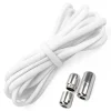 Sireturi elastice SMART pentru incaltaminte cu clema metalica, culoare alba
