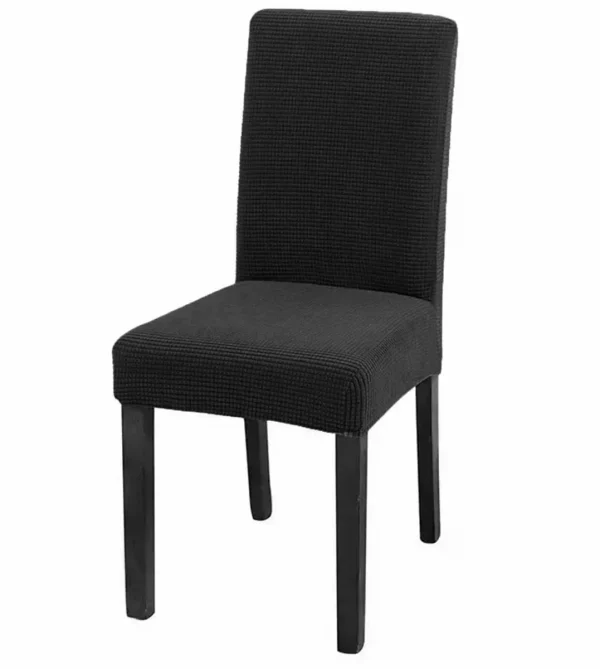 Husa universala pentru scaune clasice, model CATIFEA, culoare NEGRU