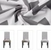 Husa universala pentru scaune clasice, model WAVE, culoare GRI + ALB