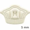 Set 10 buc. (5 seturi) de pernite protectie calcaie pentru incaltaminte, autoadezive, din spuma moale si material textil, culoare CREM