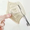 Set 10 buc. (5 seturi) de pernite protectie calcaie pentru incaltaminte, autoadezive, din spuma moale si material textil, culoare NEAGRA