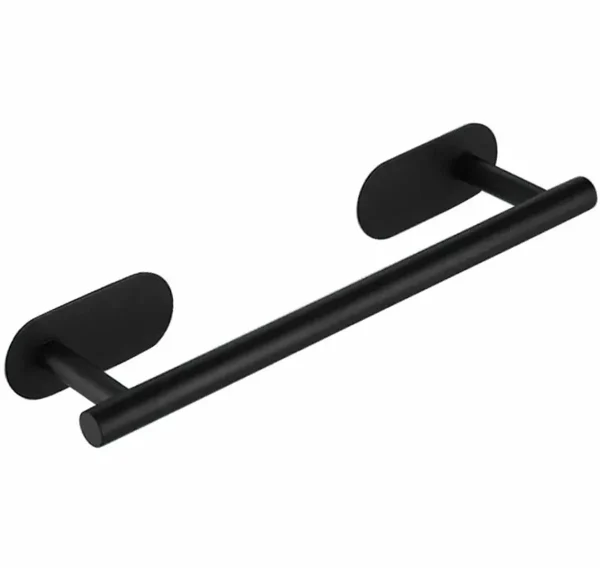 Suport confortabil din oțel pentru prosop, lungime 40 cm, culoare Neagra