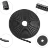 Banda flexibila pentru protectie contur portiere auto, profil "U", lungime 5m, culoare Neagra