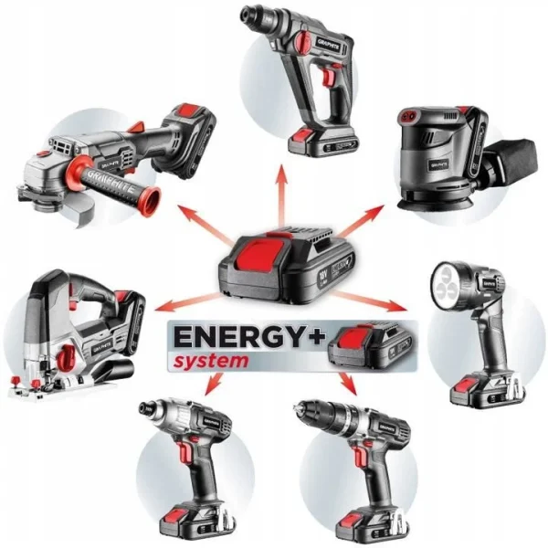 Incarcator dublu pentru acumulatori 18 V Li-ion, GRAPHITE ENERGY