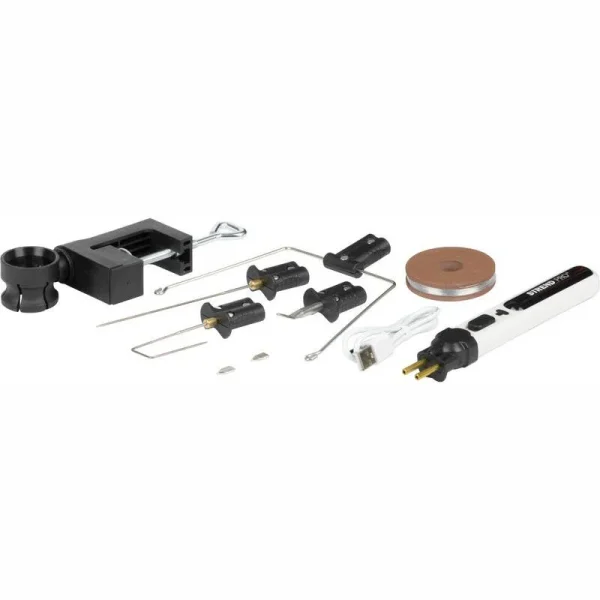 Aparat electric pentru taiat polistiren, cu accesorii si geanta, incarcare USB, 2000 mAh