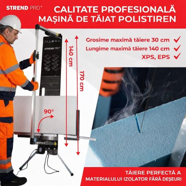 Aparat electric taiat polistiren, 200 W, 170x30 cm, Strend Pro