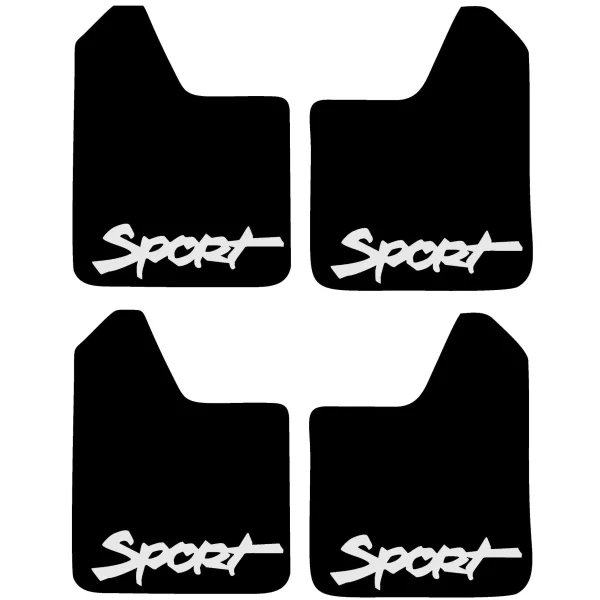 Set 4 Aparatori Noroi SPORT din cauciuc pentru autoturisme, universale, model Sport, dimensiune 30 x 23cm