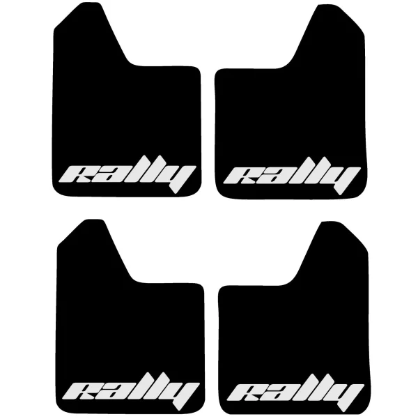 Set 4 Aparatori Noroi SPORT din cauciuc pentru autoturisme, universale, model Rally, dimensiune 30 x 23cm