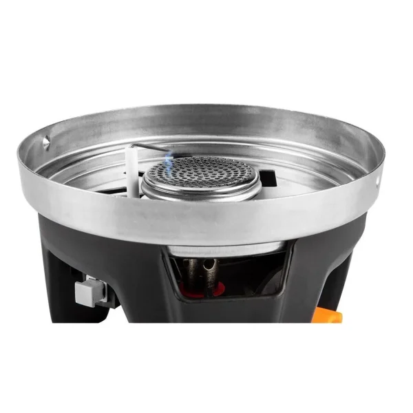 Aragaz camping, portabil, cu gaz, aprindere piezo, 3 in 1, 2200 W, inox, cu oala, NEO