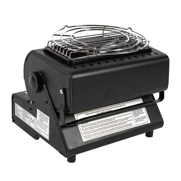 Aragaz camping, portabil, Micul Fermier, 2 in 1, incalzitor, 1.3 kW, un arzator, aprindere piezo-electrica, 29x24x27 cm