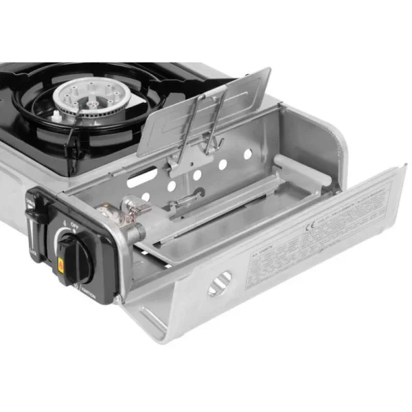 Aragaz smart camping, portabil, 2.06 kW, un arzator, aprindere piezo-electrica, 36x31x9 cm, Kemper