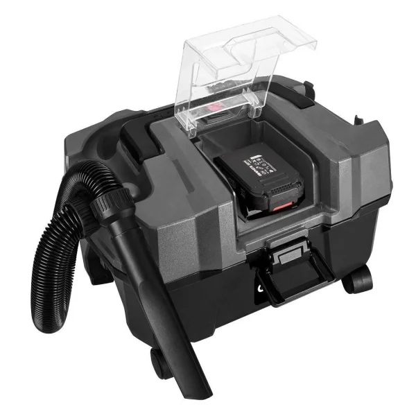 Aspirator de atelier, umed-uscat, 18V Li-ion (acumulator neinclus), functie suflare, cu accesorii, Graphite Energy