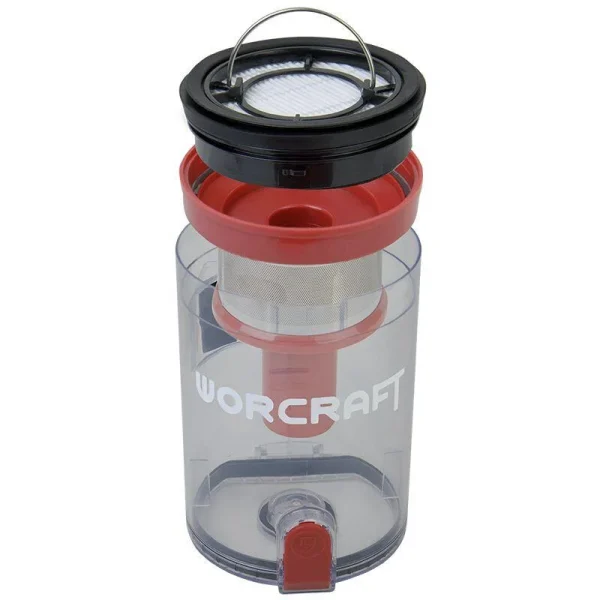 Aspirator vertical pentru casa si masina, 20V Li-ion (acumulator neinclus), 1.2 L, filtru HEPA, Worcraft