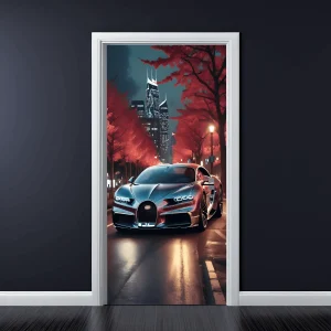 Folie imprimata color pentru decor Usa, dimensiune 200 x 90cm, model: AVX-DR08