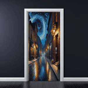 Folie imprimata color pentru decor Usa, dimensiune 200 x 90cm, model: AVX-DR30